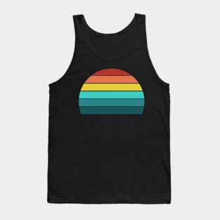 Vintage Retro Sunset Design Cute Quarantine Cool Social Distancing Face Mask Tank Top